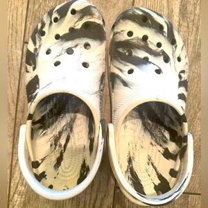 CROCS Black and White Kids Sandals